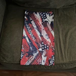 Red white and blue gaiter
